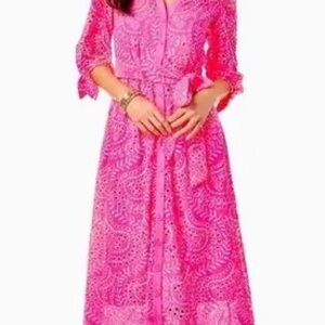Lilly Pulitzer Amrita Eyelet Midi Dress